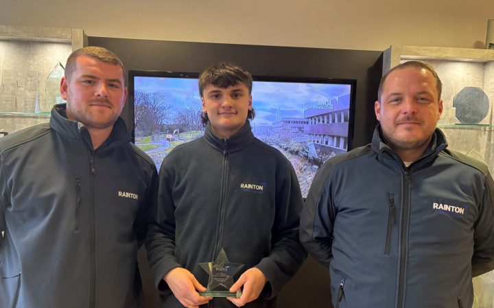 Rainton Construction's Jack Garside Wins 'Trainee of the Year' Award